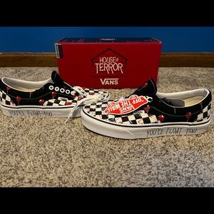 House of Terror IT Vans, 6.5 mens/8 Womens